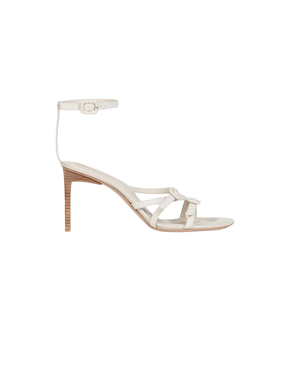 150€ / 2 sold //4 QTY / ST50%   Sandales Camargue 80 en lin - Light Greige