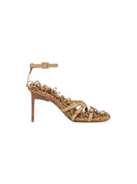 Sandales Camargue en cuir - Beige