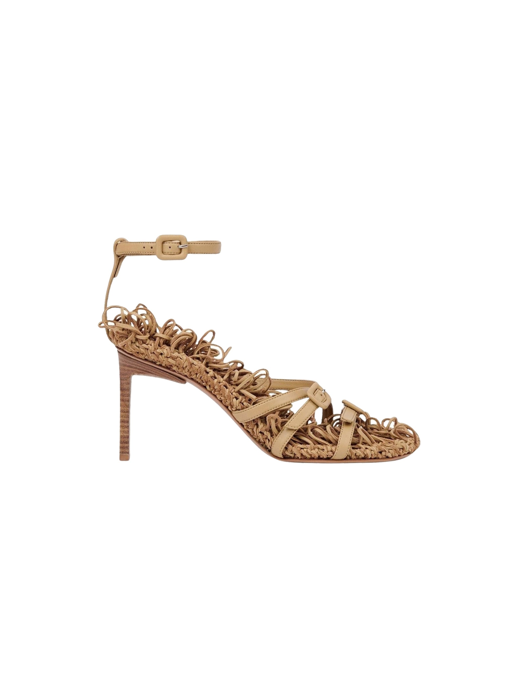Sandales Camargue en cuir - Beige