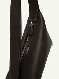3pcs NEW / SAC LE ONE BAG EN CUIR EFFET USE - Chocolate black