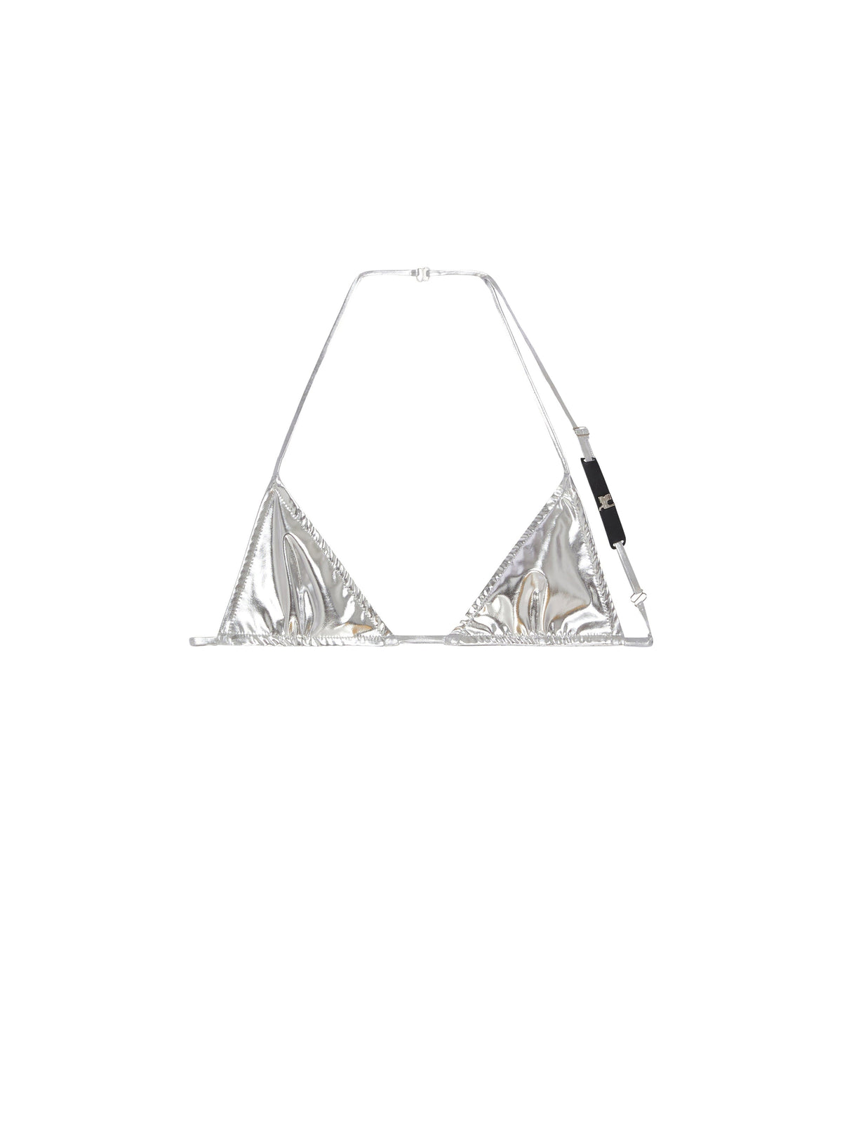 BRASSIERE TRIANGLE SILVER JERSEY