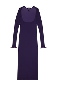 23pcs RELIQUAT 250€ / Robe longue lingerie 2nd peau - Purple