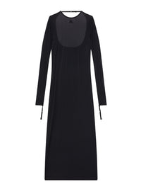 22pcs RELIQUAT 250€ / Robe longue lingerie 2nd peau - Black
