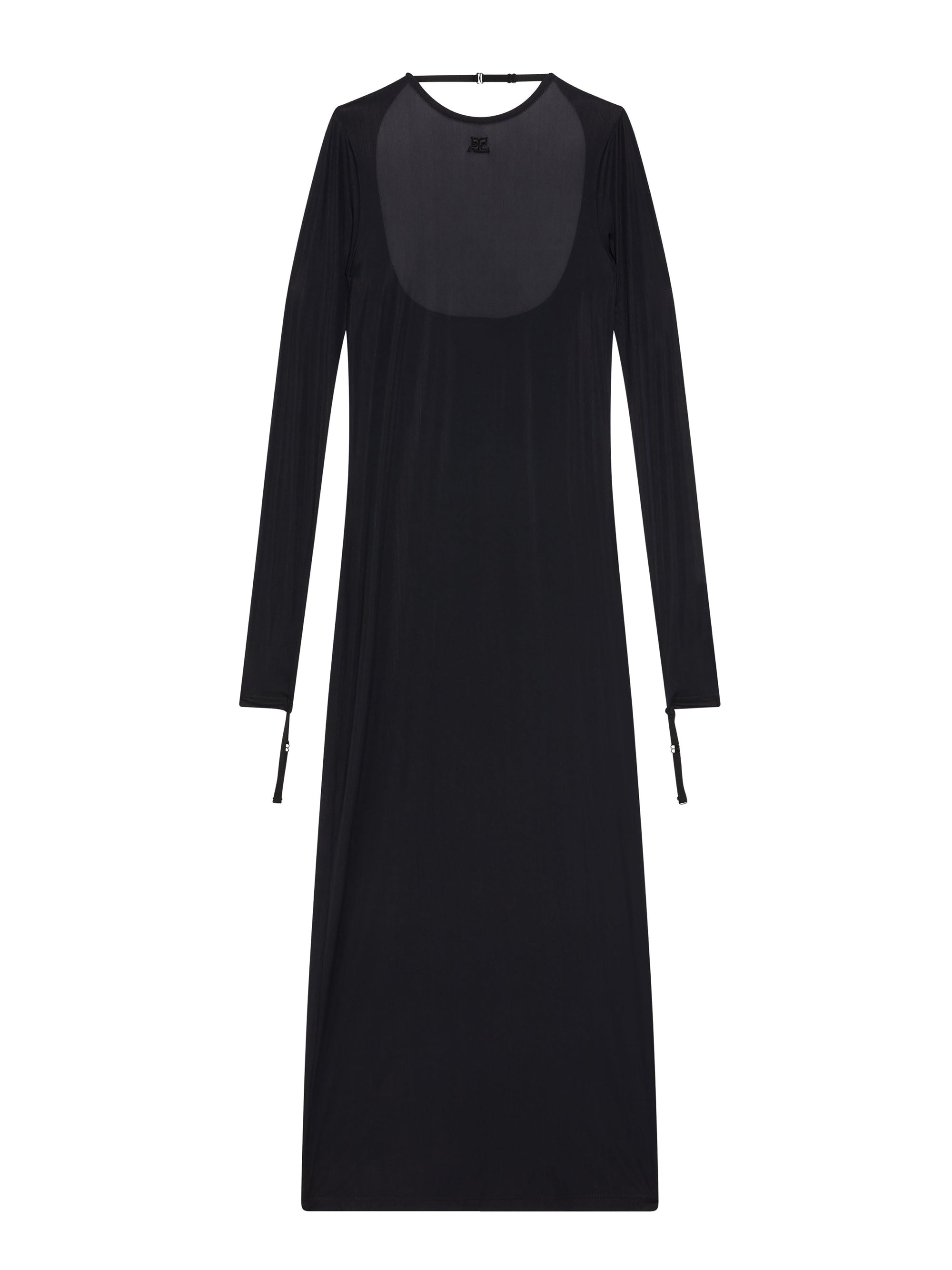 22pcs RELIQUAT 250€ / Robe longue lingerie 2nd peau - Black