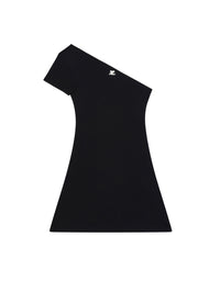 8pcs RELIQUAT 120€ / Robe contraste asymétrique - Black & Heritage white