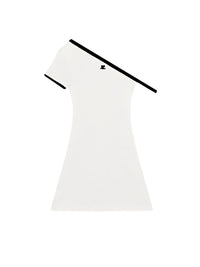3pcs RELIQUAT 120€ / Robe contraste asymétrique - Heritage white & Black