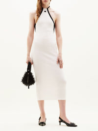 9pcs RELIQUAT 120€ / Robe longue contraste - Black & Heritage white