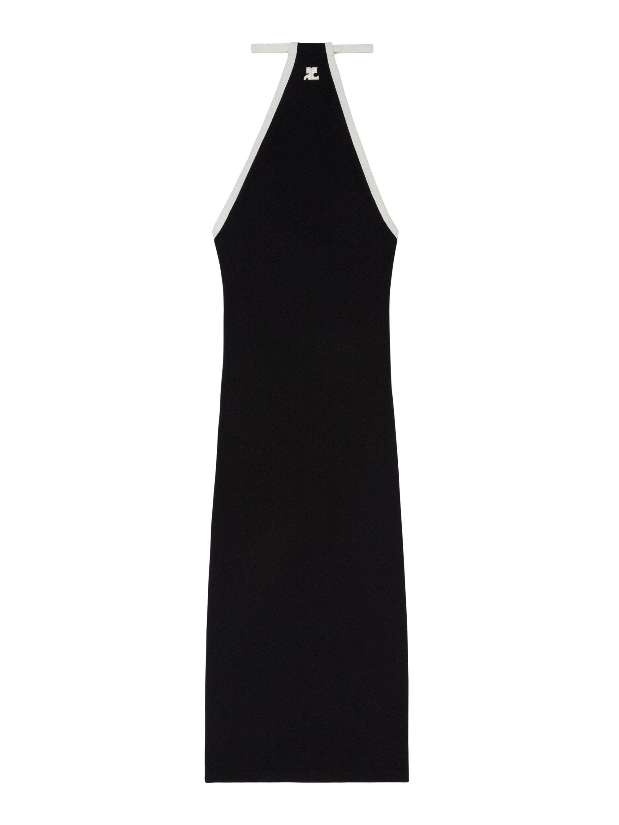 9pcs RELIQUAT 120€ / Robe longue contraste - Black & Heritage white