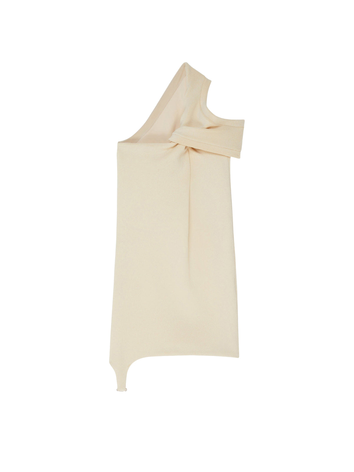 Twist terry jersey dress - Ecru