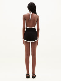 3pcs RELIQUAT 50€ / Mini short contraste - Ice blue & Heritage white