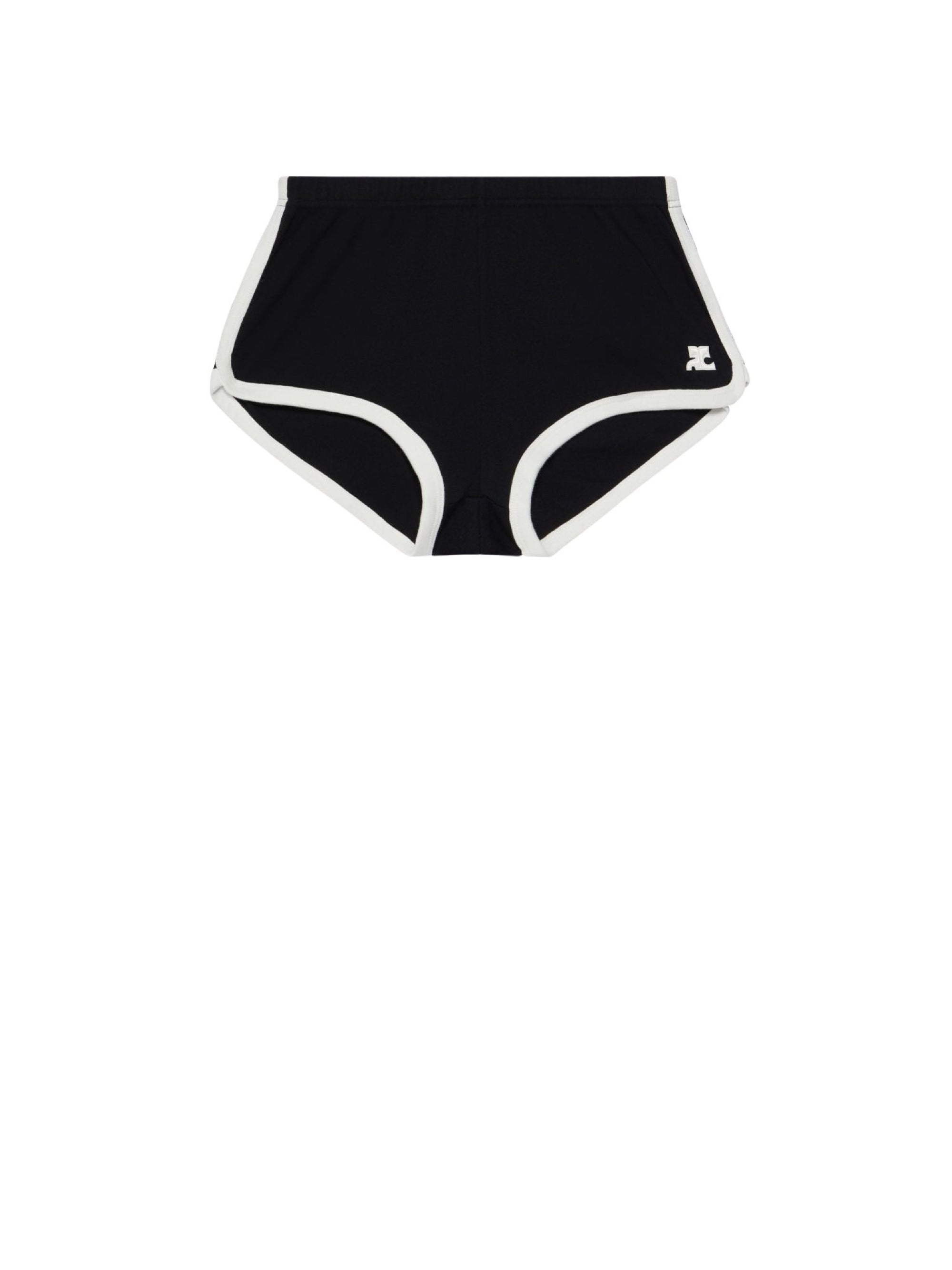 BLACK/HERITAGE WHITE MINI SHORT CONTRASTE
