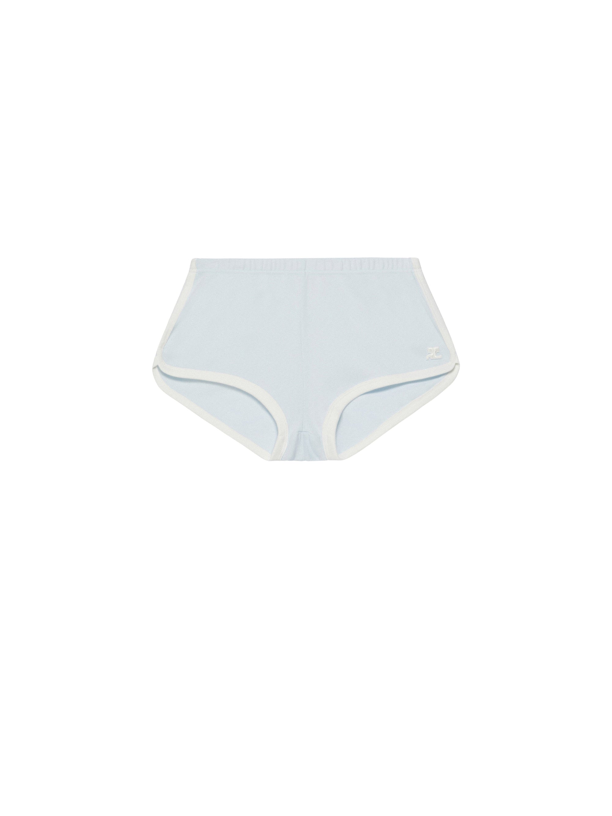 3pcs RELIQUAT 50€ / Mini short contraste - Ice blue & Heritage white