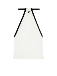4pcs RELIQUAT 75€ / Top chocker contraste - Heritage white & Black