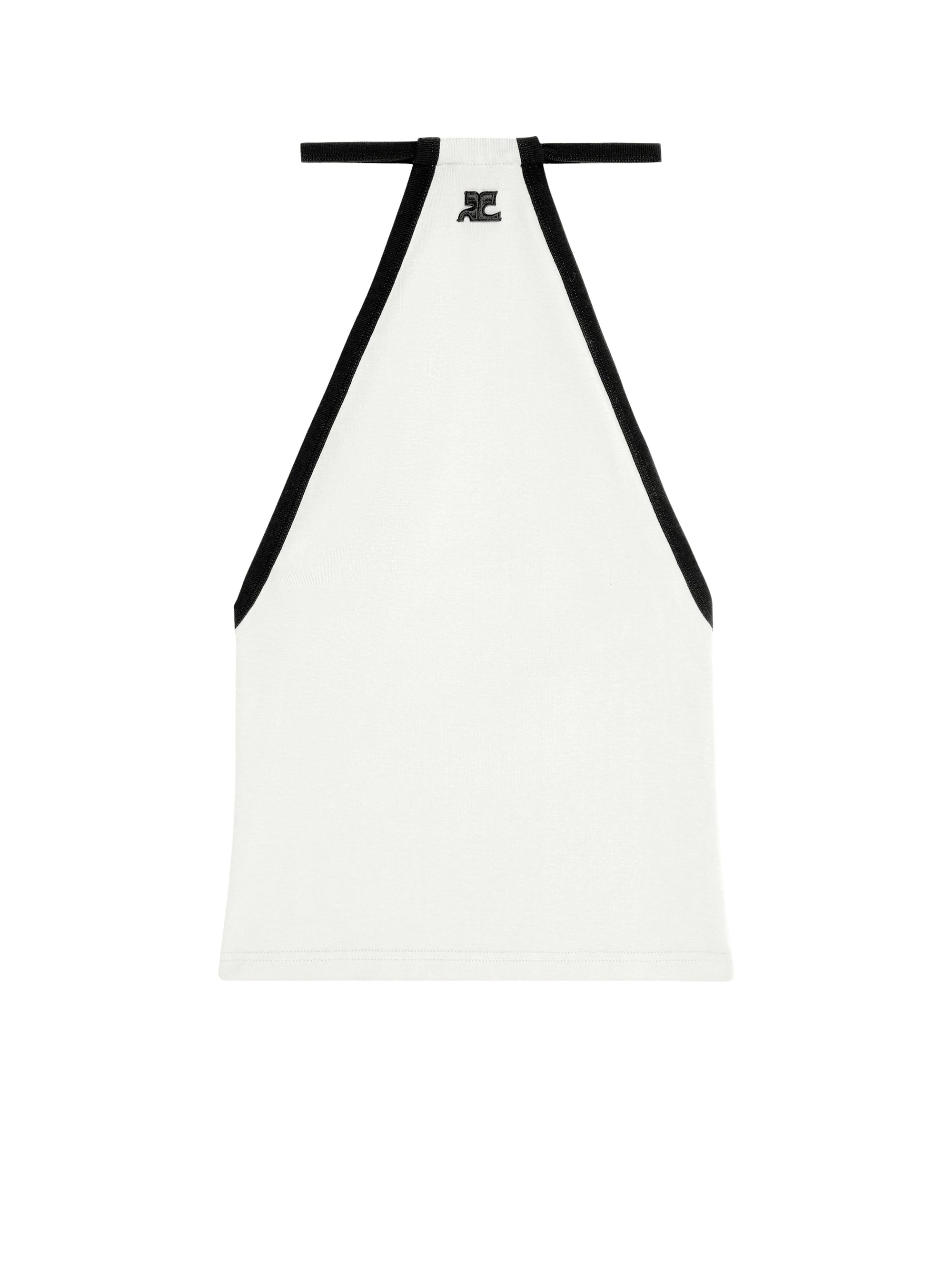 4pcs RELIQUAT 75€ / Top chocker contraste - Heritage white & Black