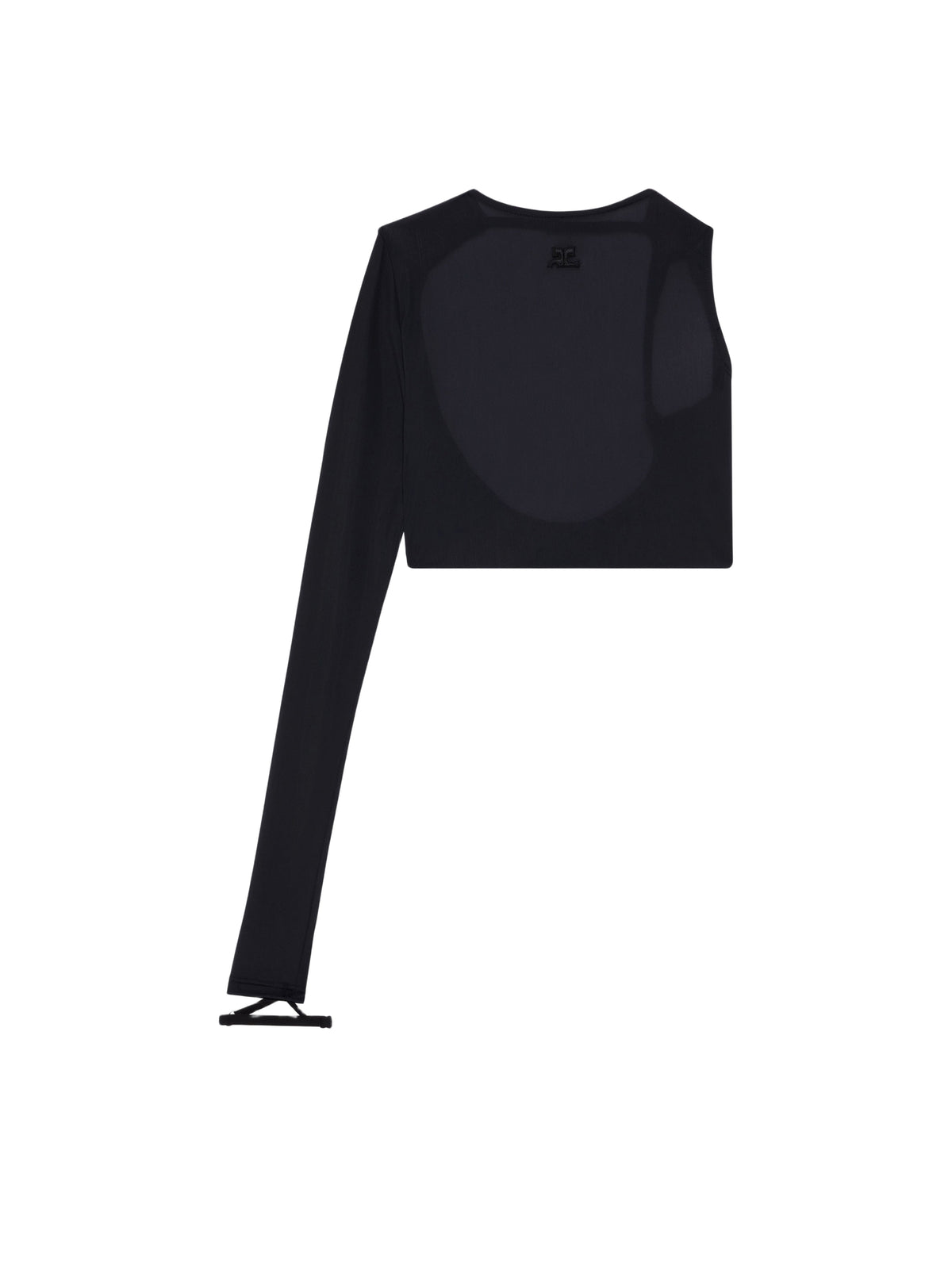 Top à une manche seconde peau - Black