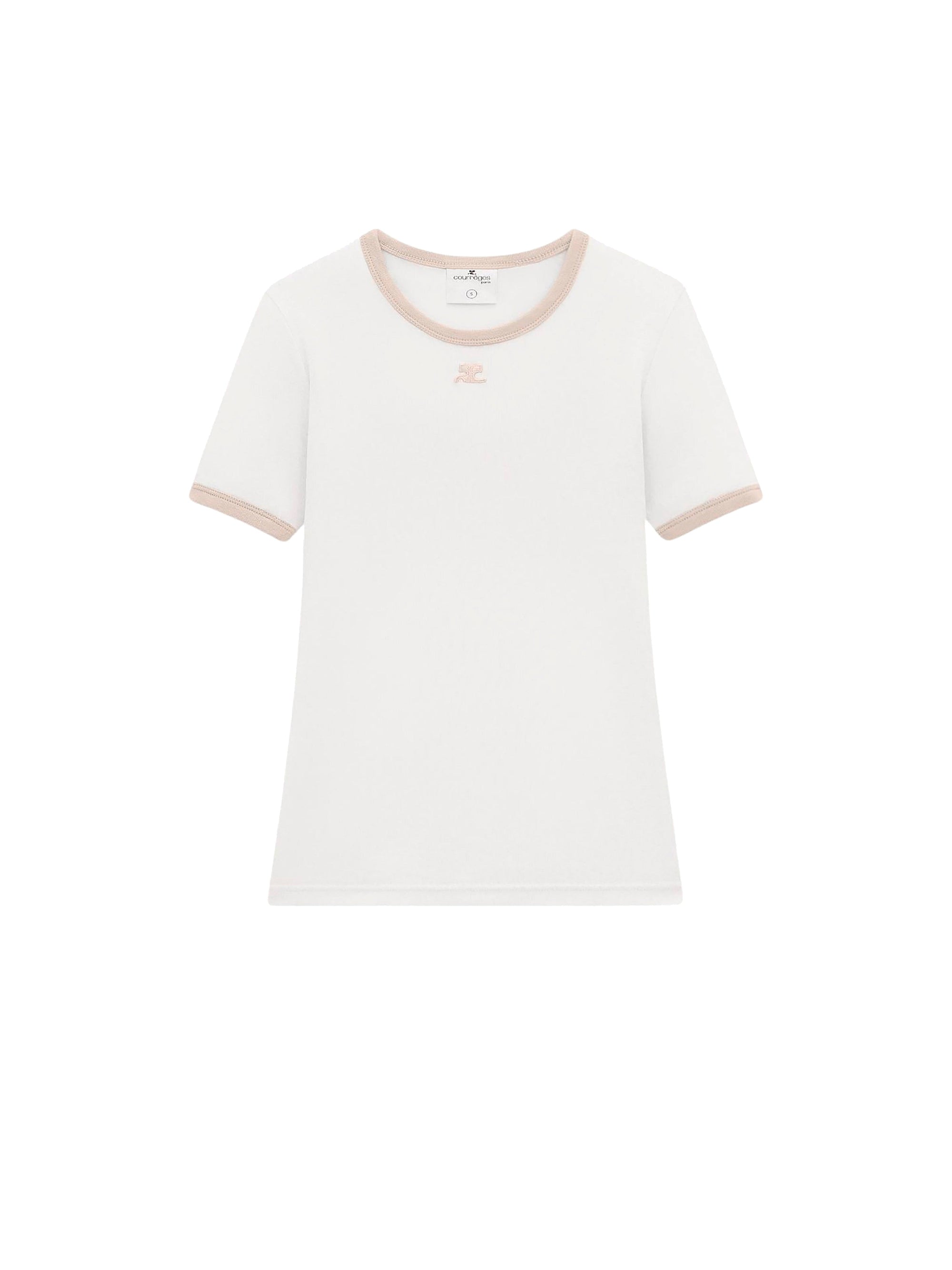 81pcs RELIQUAT 95€ / T-shirt signature contraste - White heritage & Sand