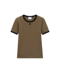 57pcs RELIQUAT 95€ / T-shirt signature contraste - Camouflage green & Black
