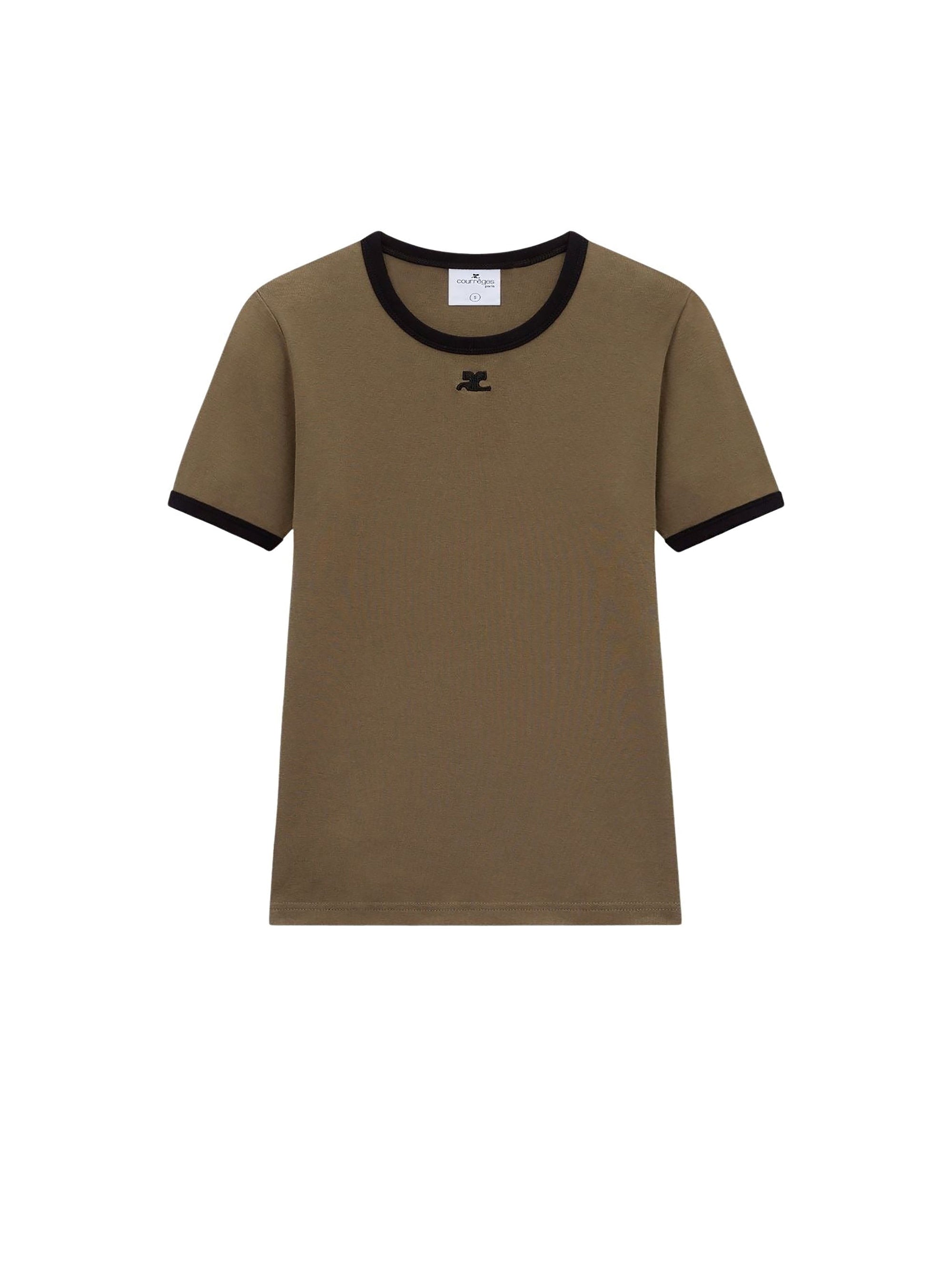 57pcs RELIQUAT 95€ / T-shirt signature contraste - Camouflage green & Black