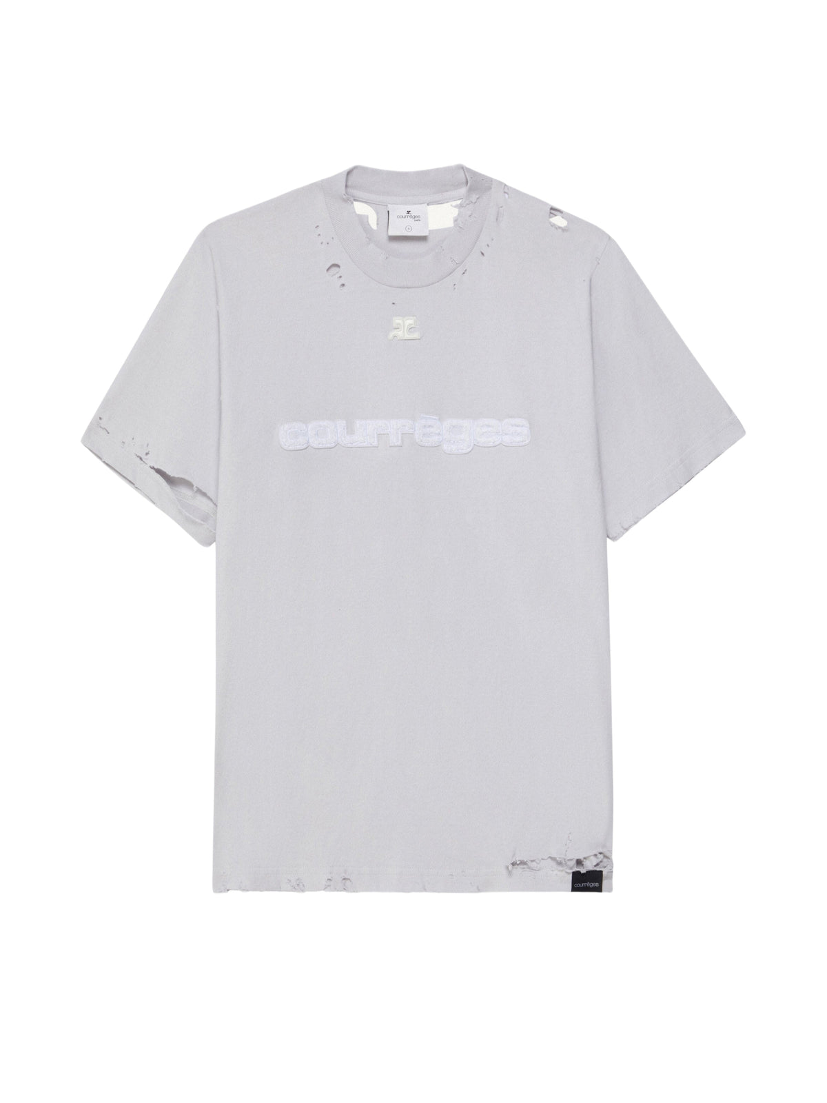T-shirt effet usé - Dirty White