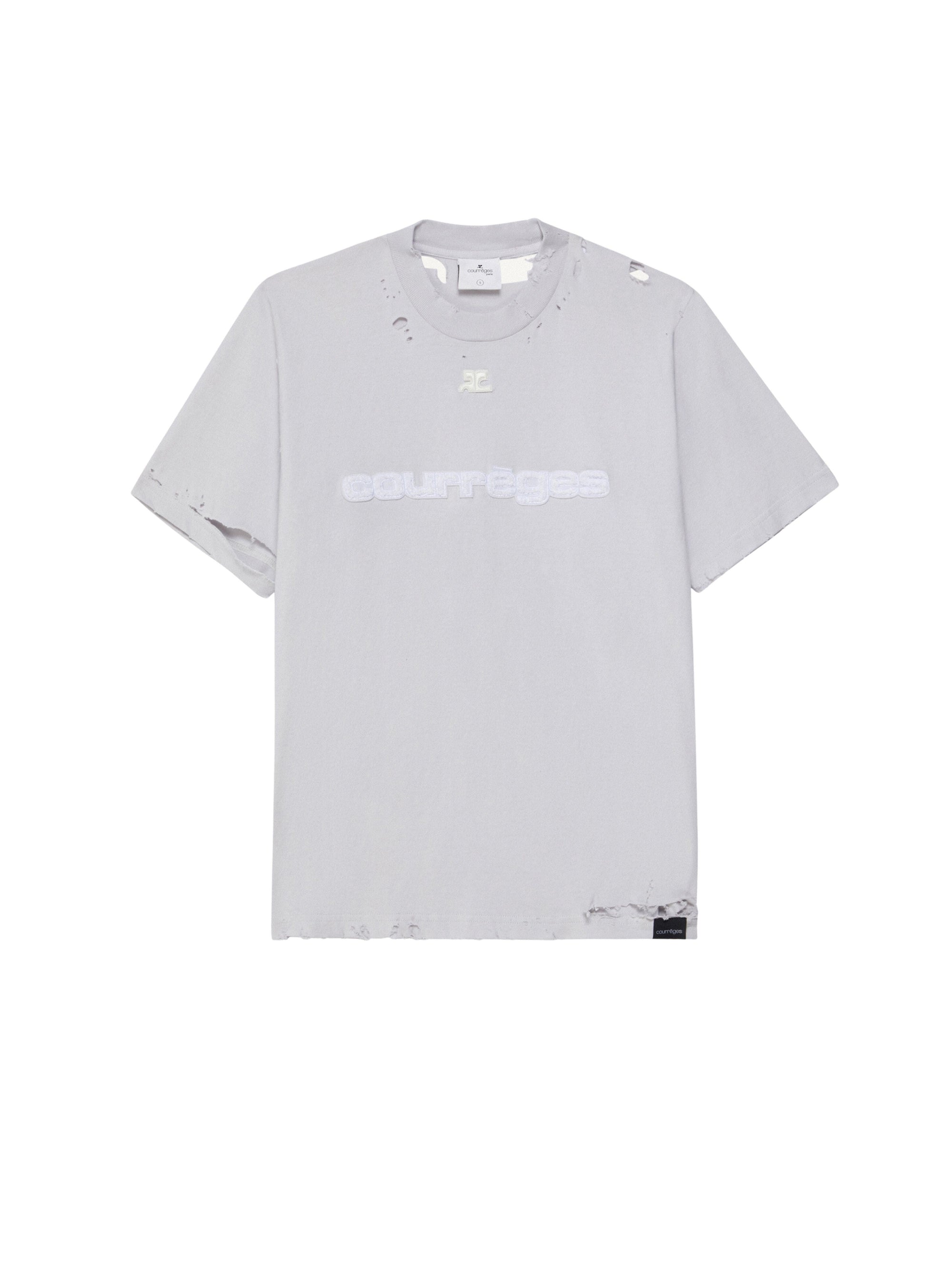 8pcs NEW / T-SHIRT EFFET USE - Dirty White