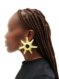 Boucles d'oreilles Soleil asymétriques - Multi Yellow