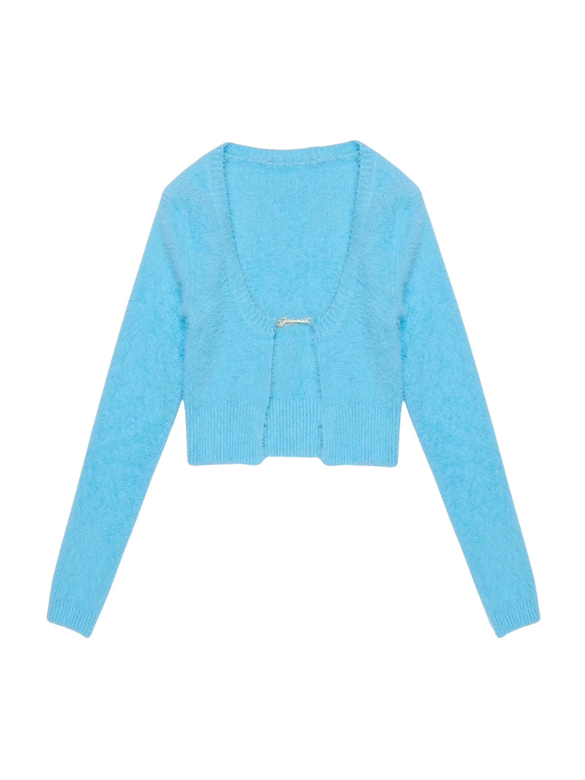 90€ / 6 sold //100 QTY / ST6%   Cardigan Neve à manches longues en maille - Light Blue