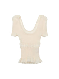 55€ / 1 sold //3 QTY / ST33%   T-shirt en maille Sognu - Beige