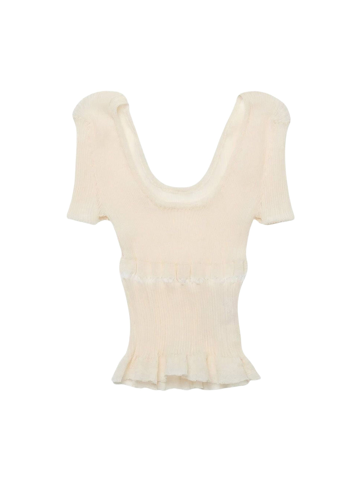 55€ / 1 sold //3 QTY / ST33%   T-shirt en maille Sognu - Beige