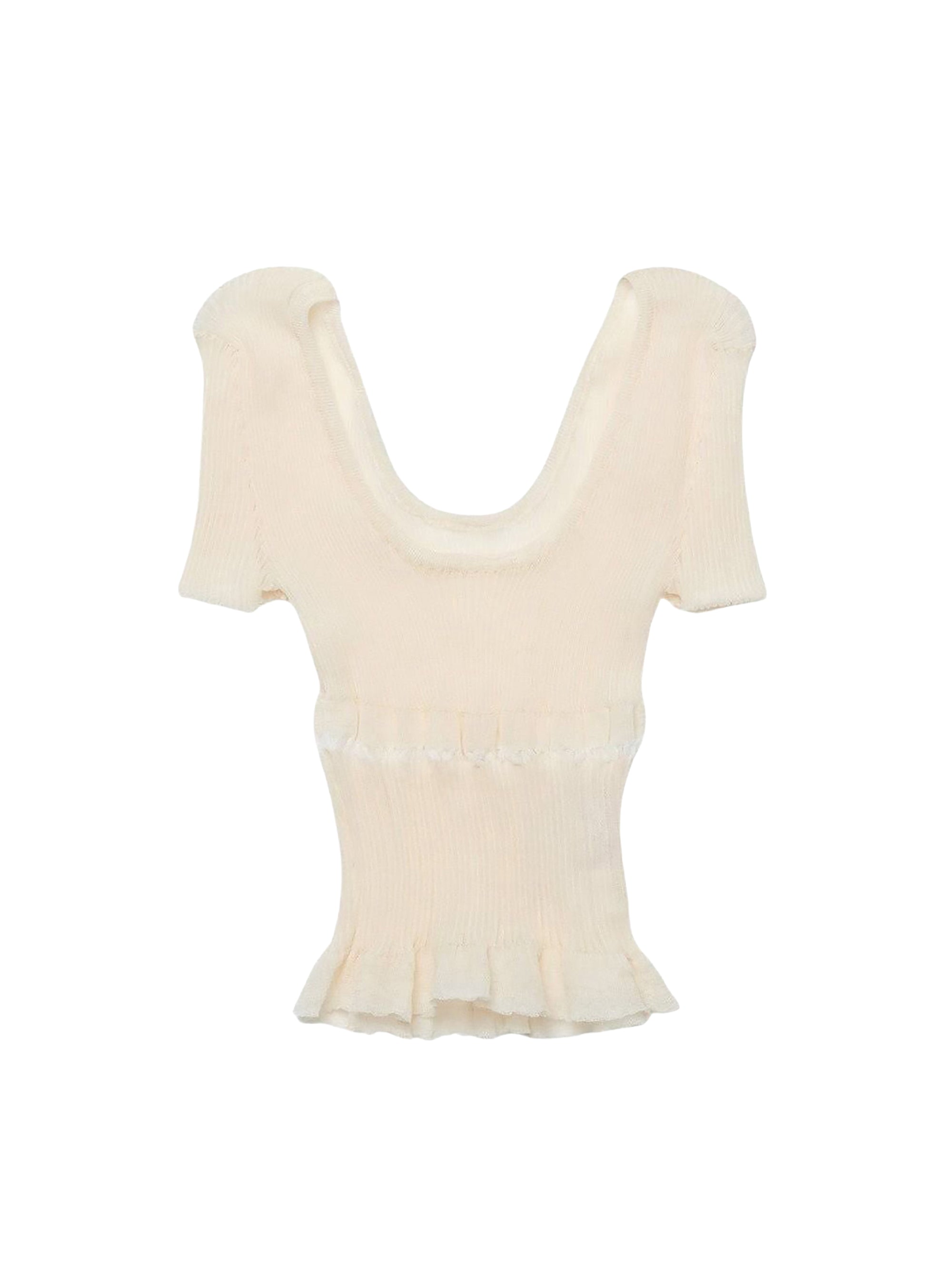 T-shirt en maille Sognu - Beige
