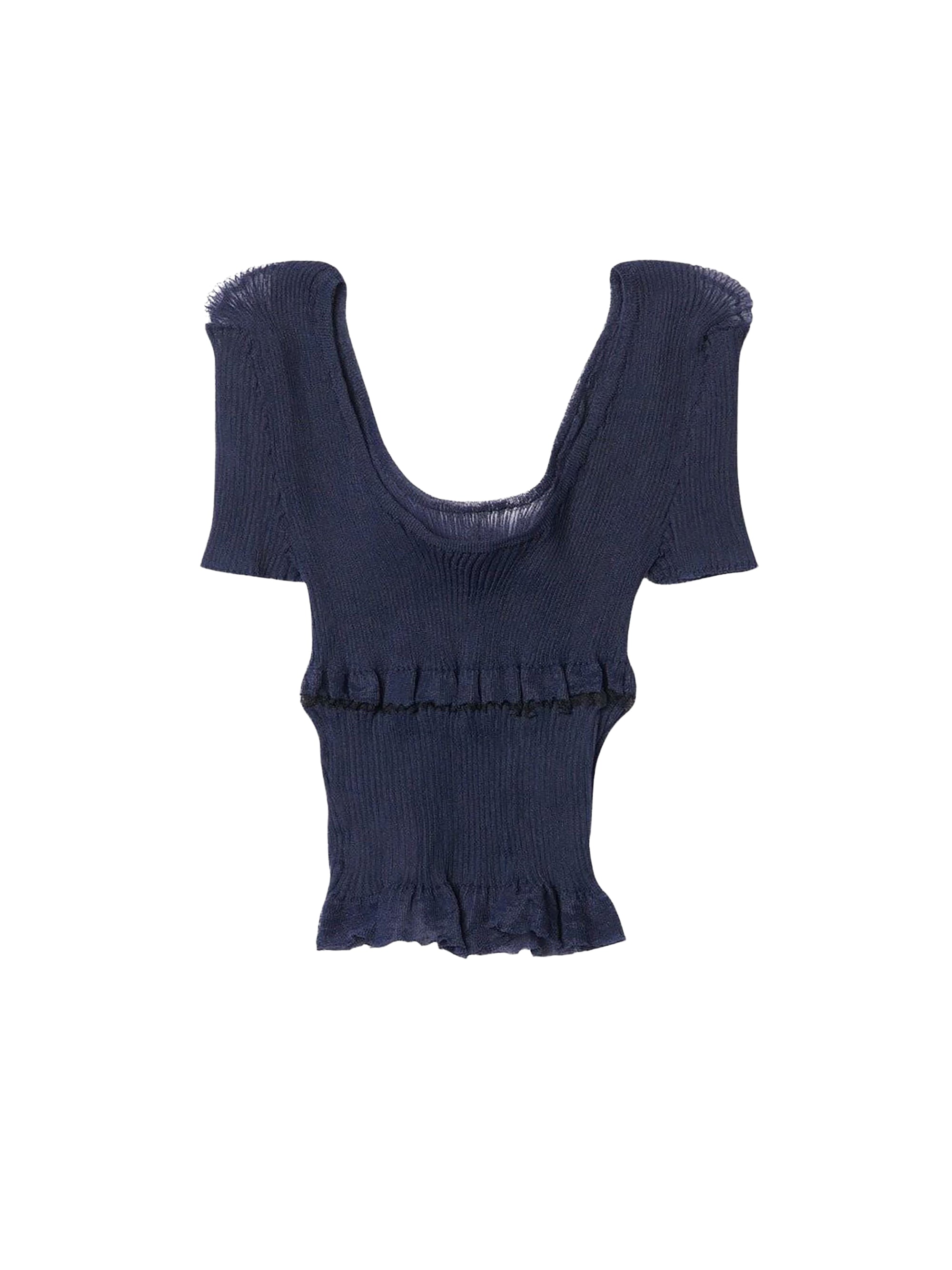 The Sognu Knit Top - Navy