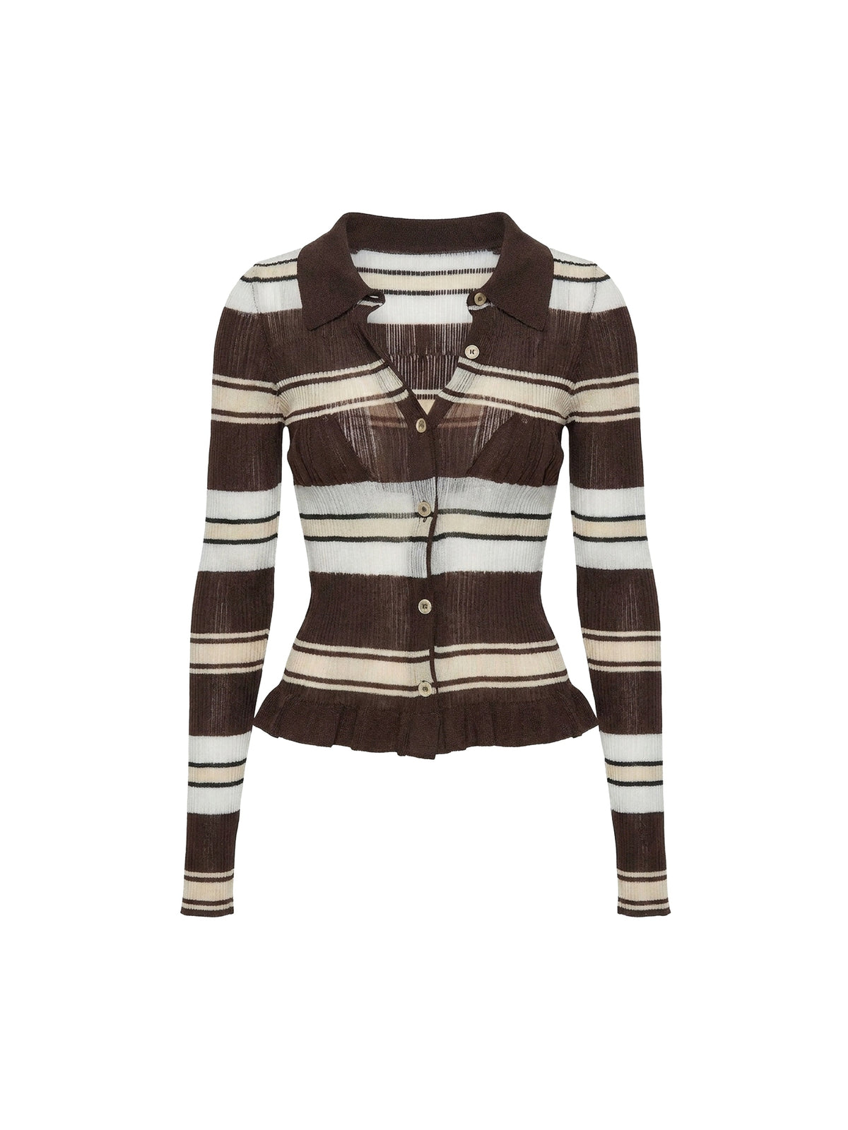 Chemise Sognu en maille - Multi Brown