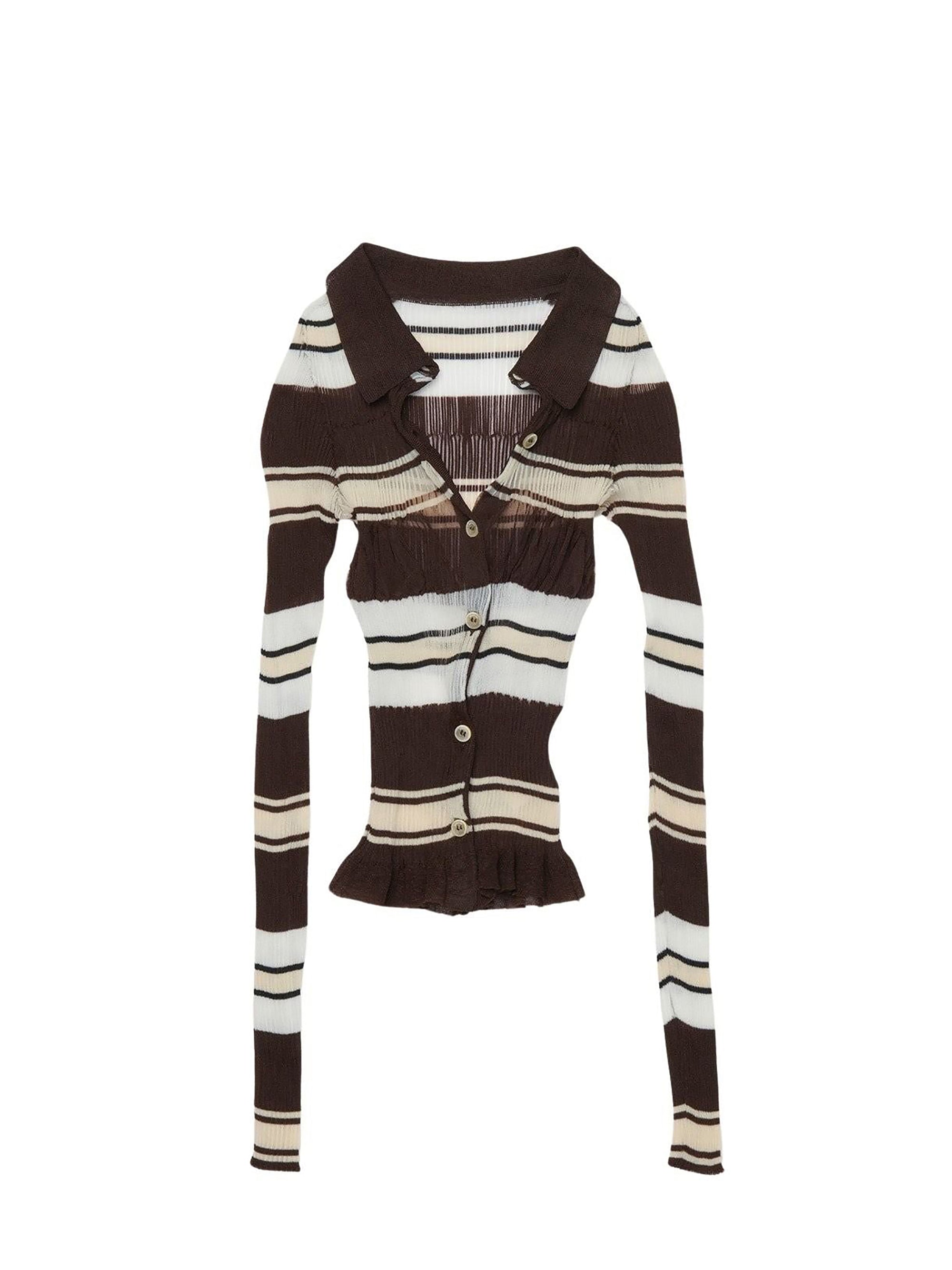 Chemise Sognu en maille - Multi-Brown