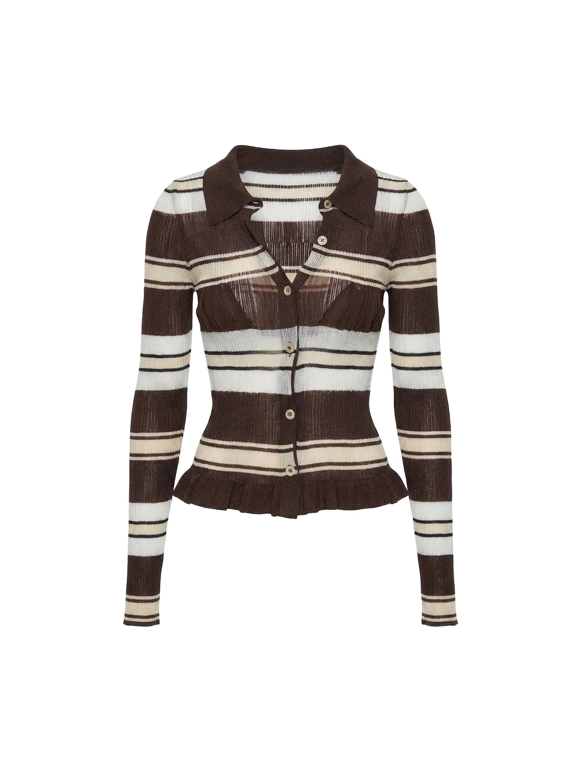 Chemise Sognu en maille - Multi Brown