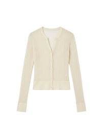 BEIGE LA CHEMISE MAILLE SOGNU