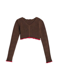 Haut Santon en lin - Dark Brown
