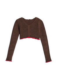 Pull Santon en lin - Dark Brown