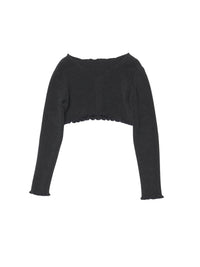 Haut Santon en lin - Black