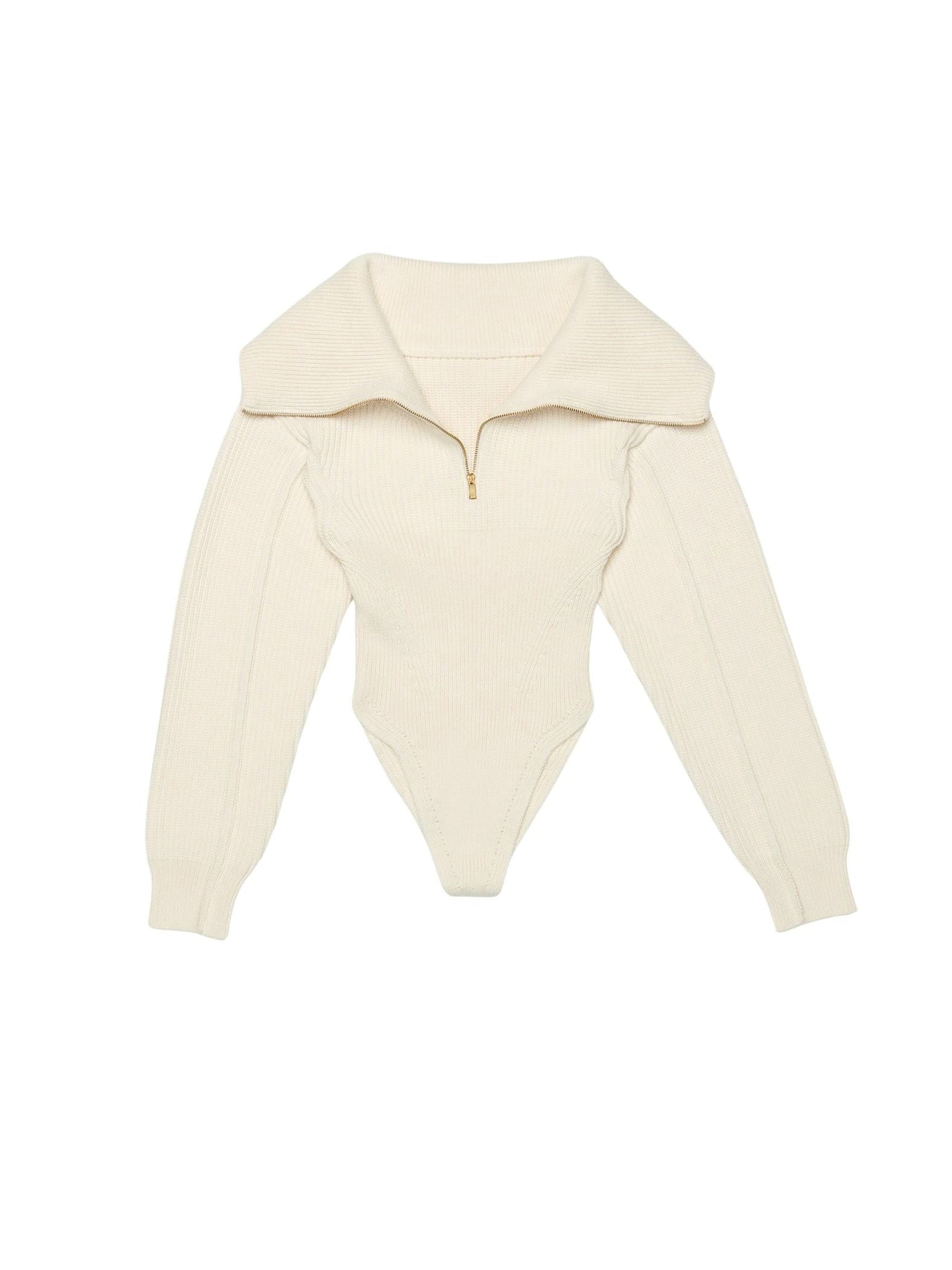 Body Risoul en laine - Off-White