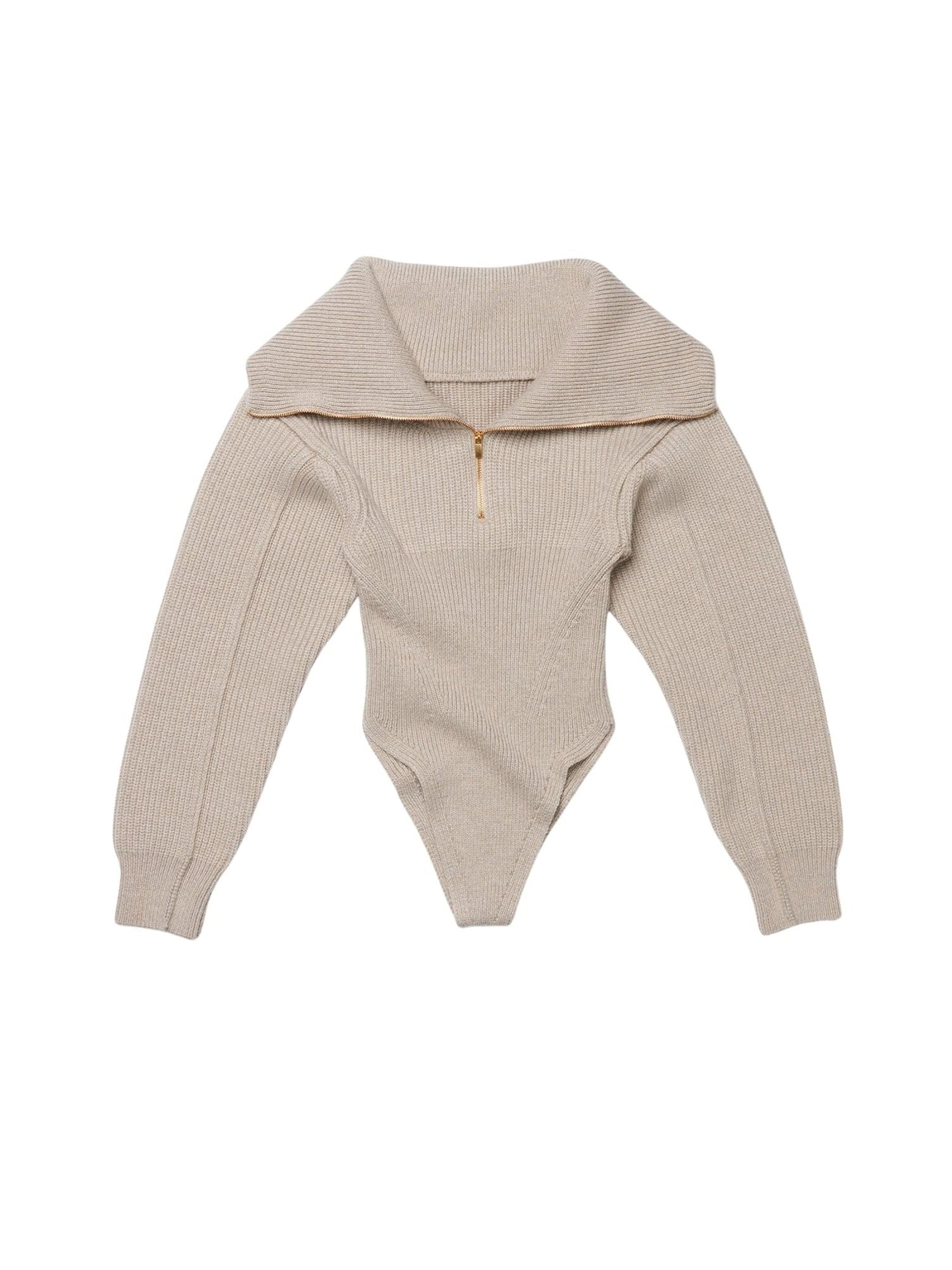 Body Risoul en laine - Beige