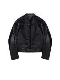 15pcs NEW / RACER BLACK LEATHER - Black