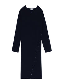 3pcs RELIQUAT 390€ / Robe bi-styling en maille milano - Navy