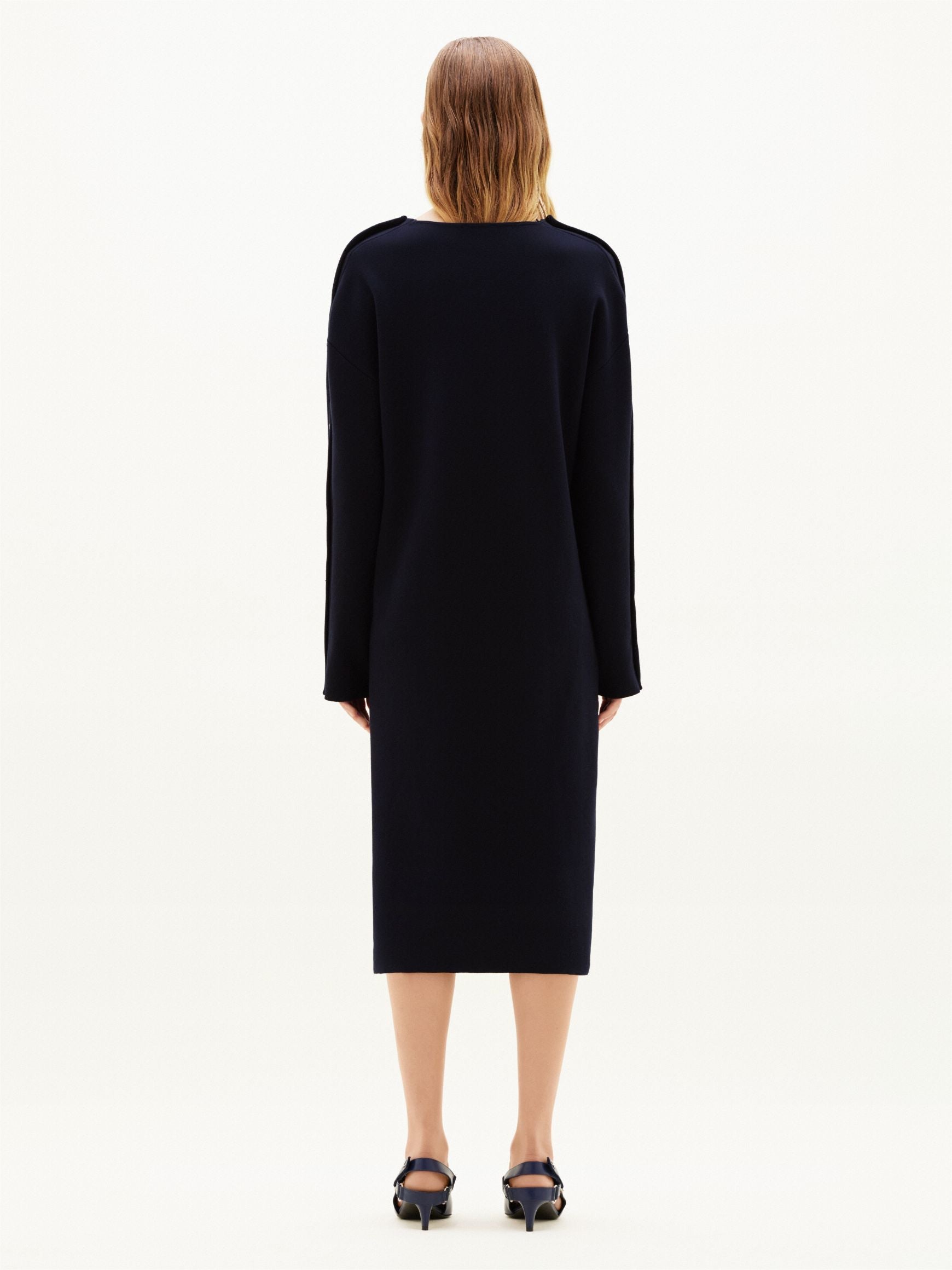 3pcs RELIQUAT 390€ / Robe bi-styling en maille milano - Navy