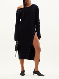 7pcs RELIQUAT 390€ / Robe bi-styling en maille milano - Black