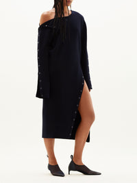 7pcs RELIQUAT 390€ / Robe bi-styling en maille milano - Black