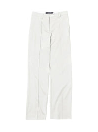Pantalon Camargue en laine - White