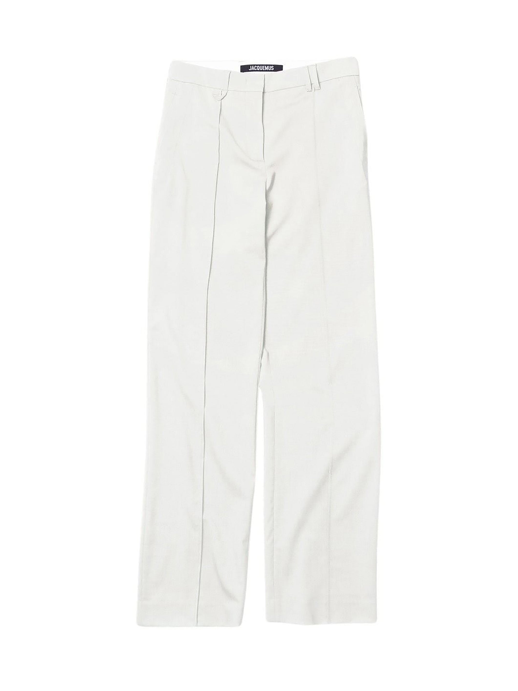 Pantalon Camargue en laine - White