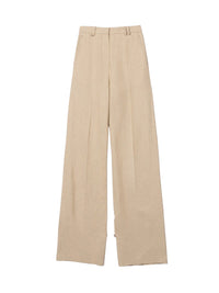 Pantalon Astouin en soie mélangée - Dark Beige