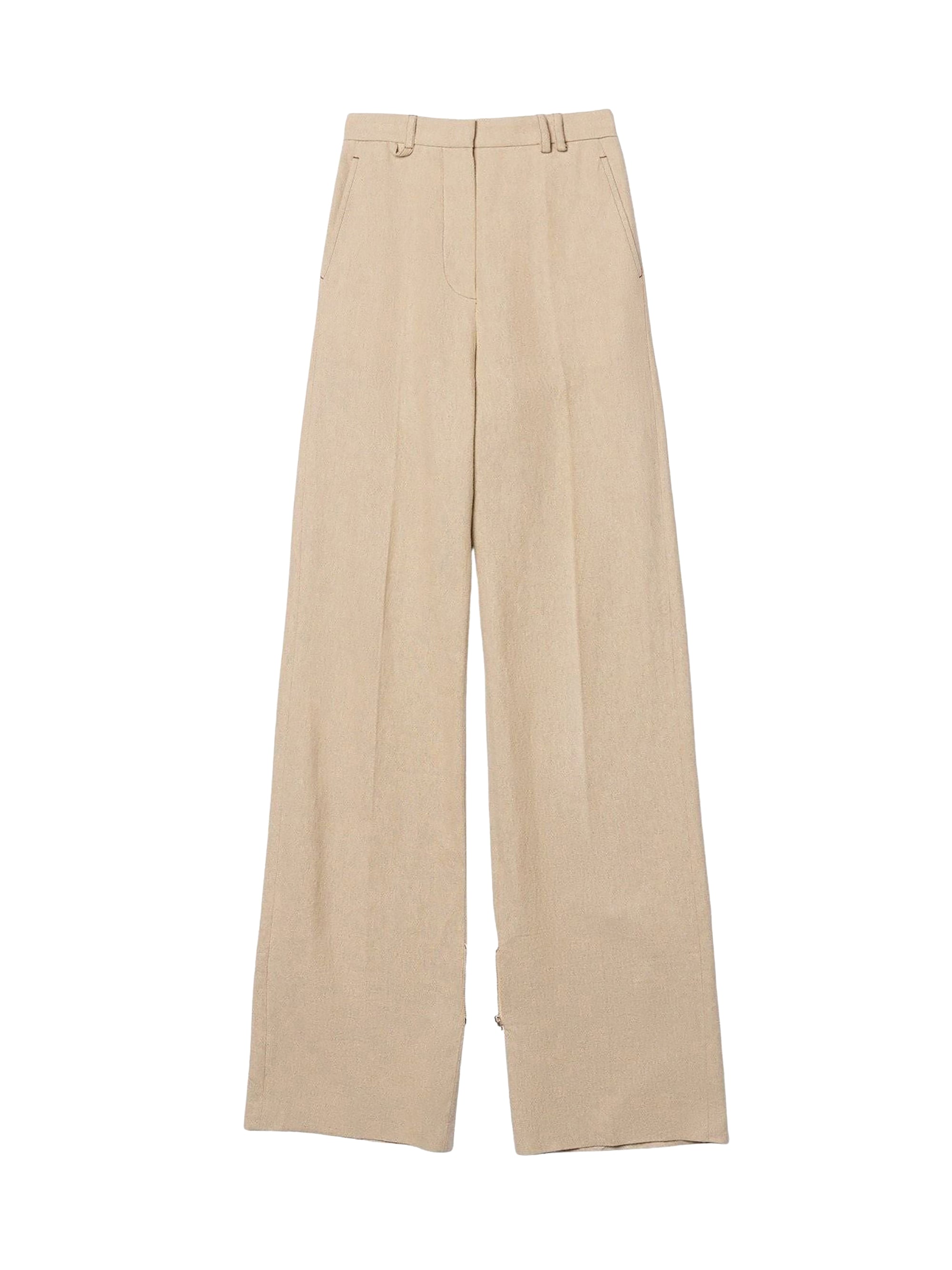 Pantalon Astouin en soie mélangée - Dark Beige