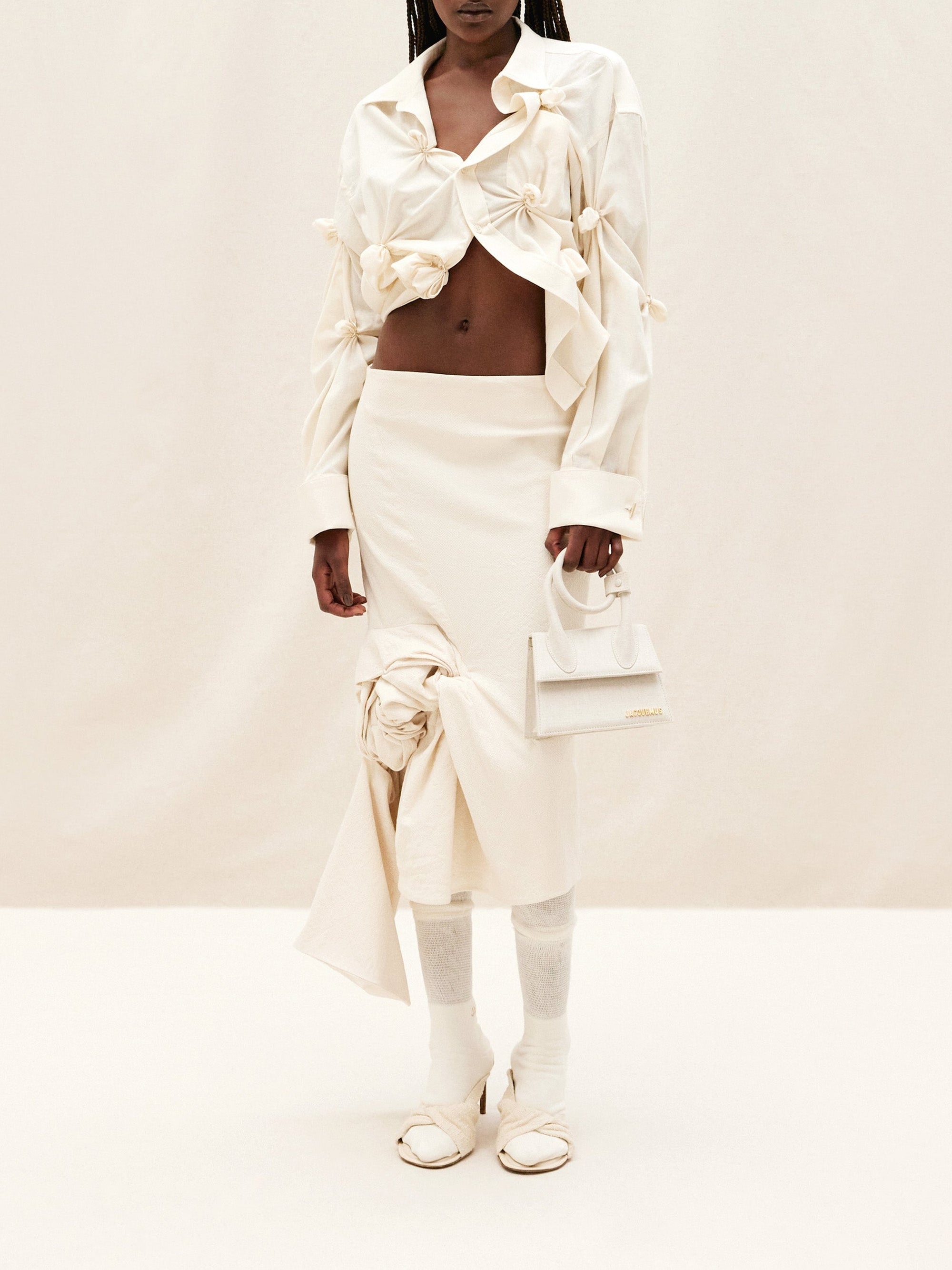 Chemise Lupo à nœuds - Off White