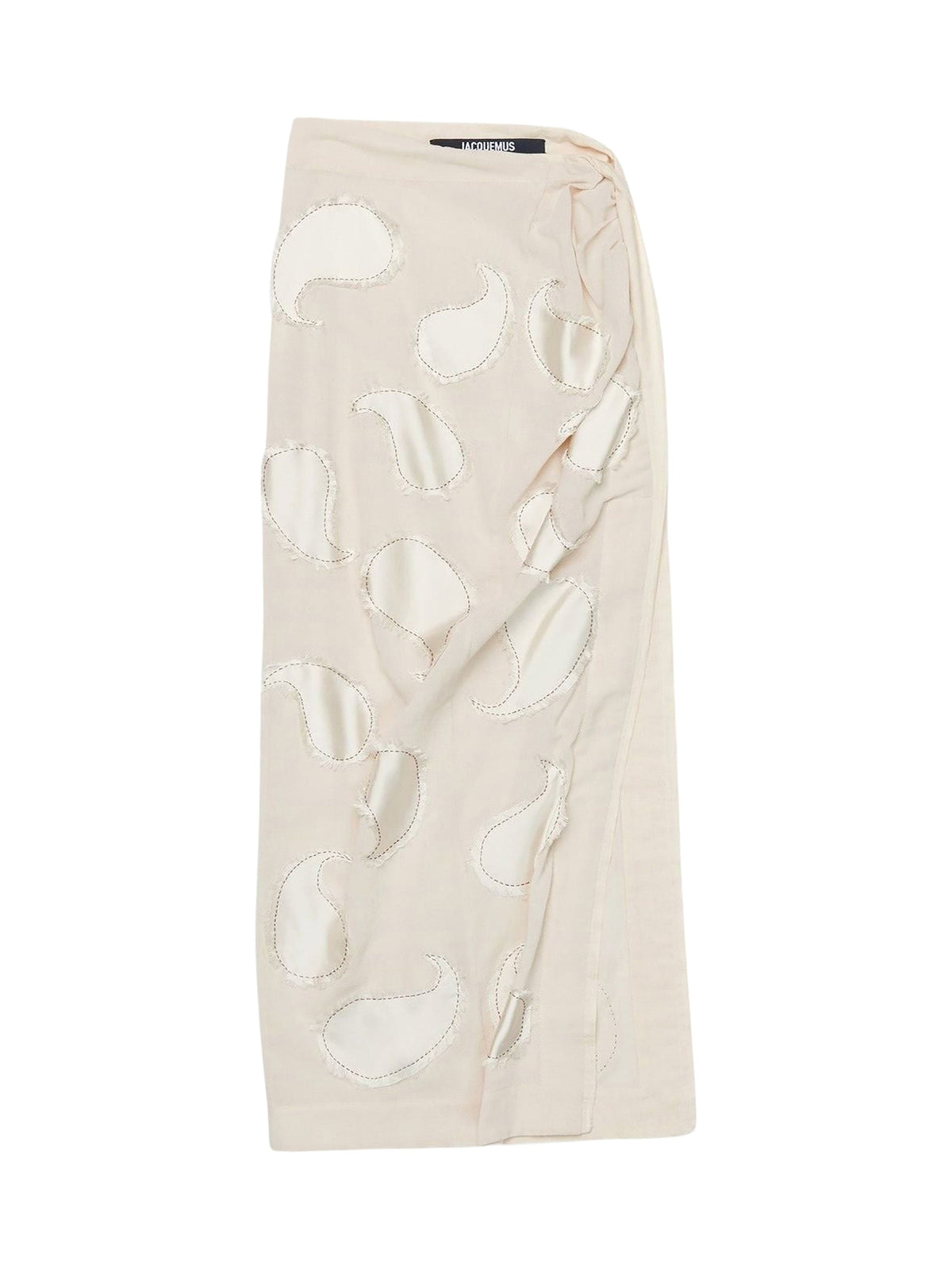 75€ / 1 sold //1 QTY / ST100%   Jupe Draggiu fendue - Off White Embroidery
